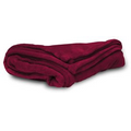 Maroon Micro Fleece Throw Blanket